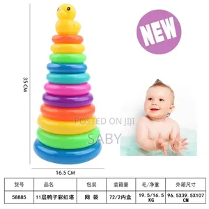 Rainbow Ring Tower Toy for Baby