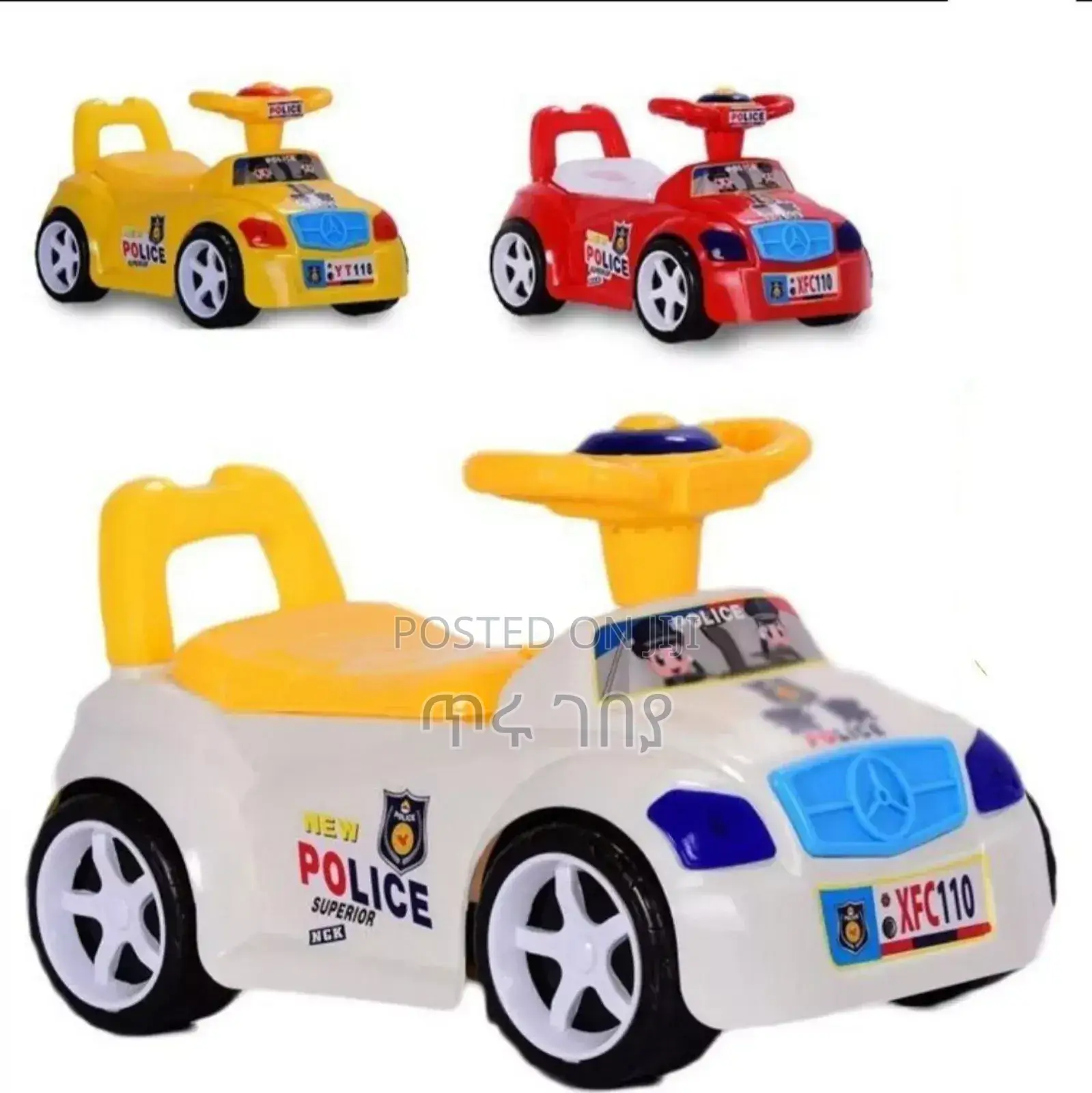 2 in 1የሚሽከረከር ጎማ መሪ ያለው ፖፖ