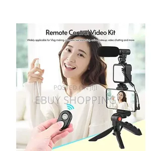**"No More Shaky Videos – Stable Tripod + Pro Mic!"**