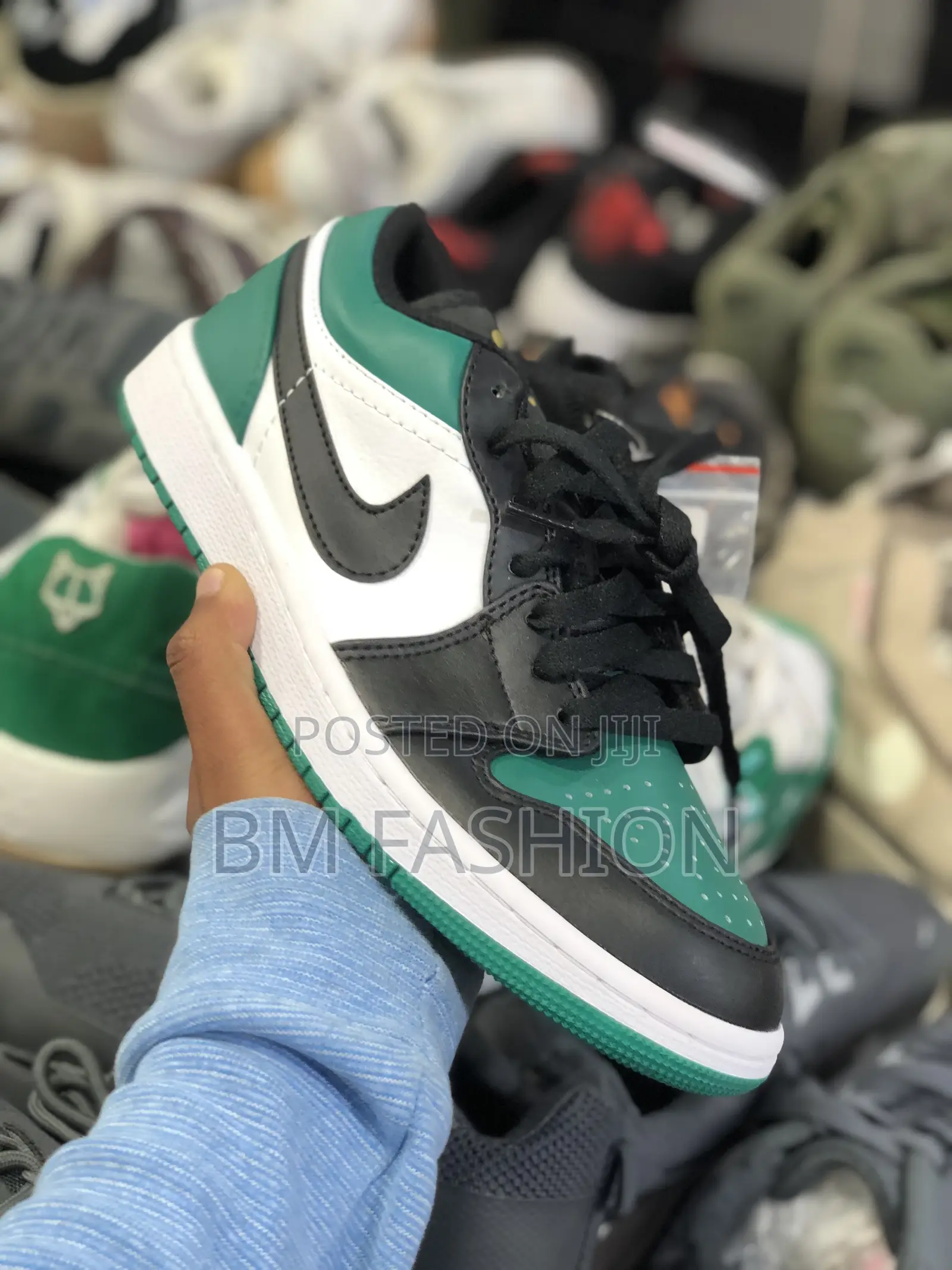 Air Jordan 1 Low Green and Black