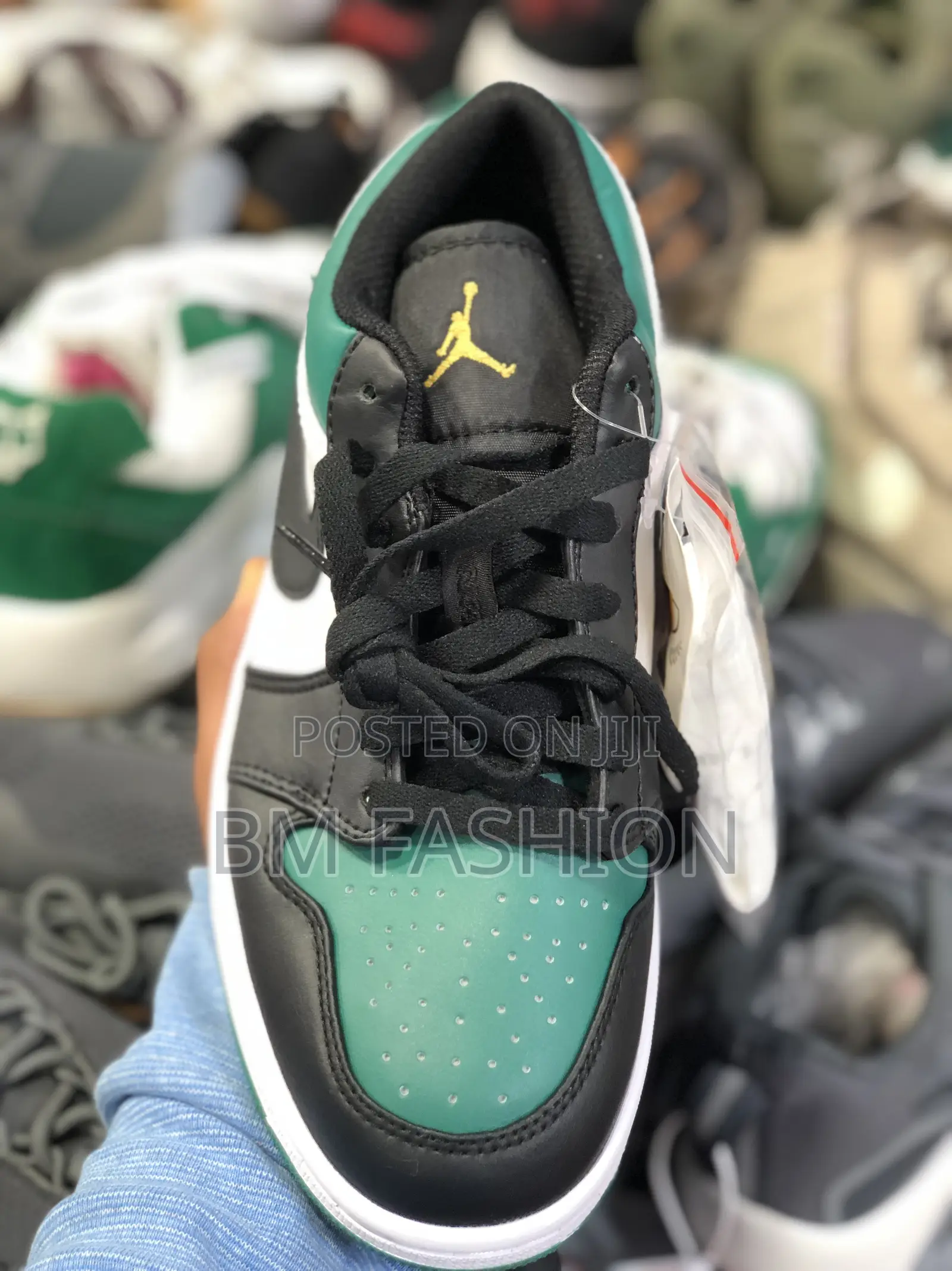 Air Jordan 1 Low Green and Black