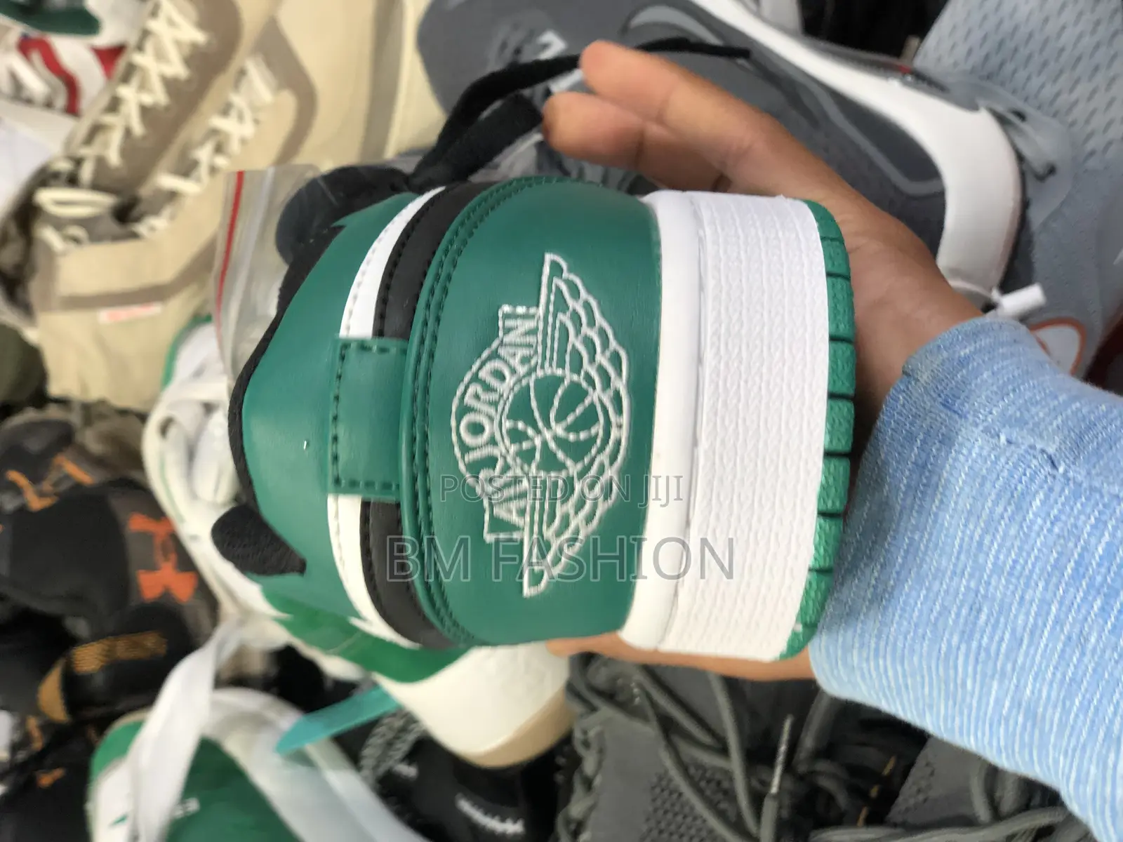 Air Jordan 1 Low Green and Black