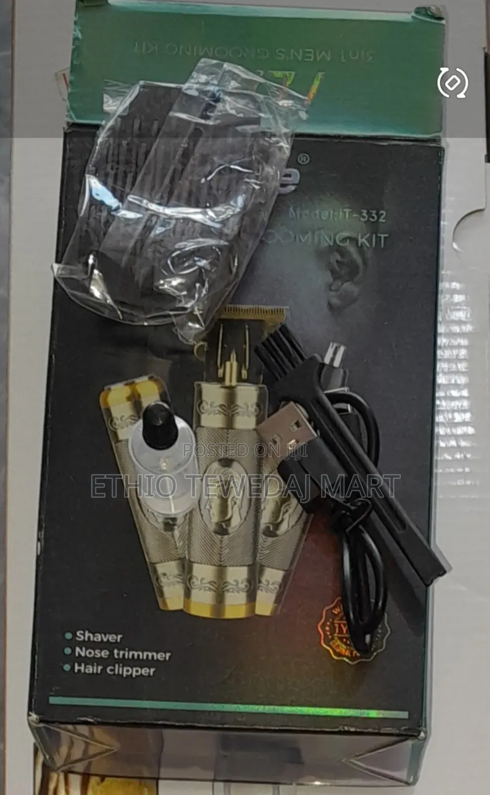 3-in-1 Grooming Kit Hair Clipper ,Shaver, Nose Trimmer