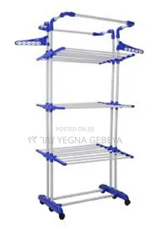 4-layer Clothes Rack – Adjustable, Garment Organizer