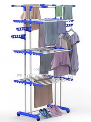4-layer Clothes Rack – Adjustable, Garment Organizer