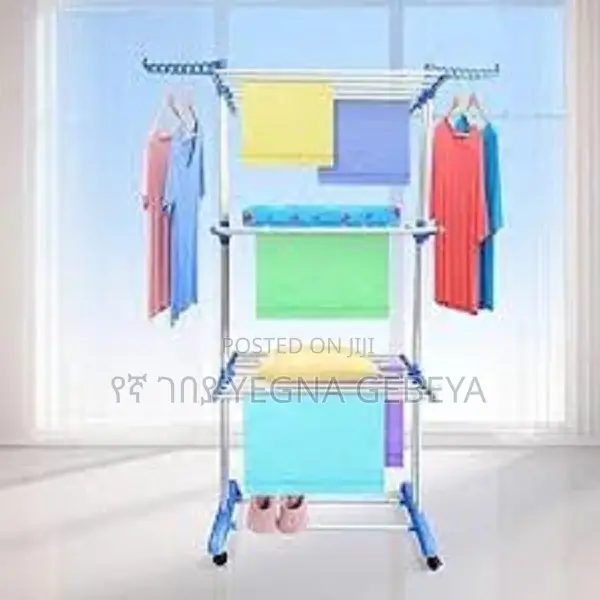 3 Layers Clothes Drying Rack Folding
