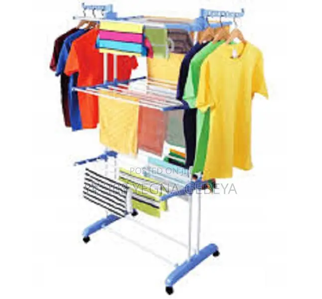 3 Layers Clothes Drying Rack Folding