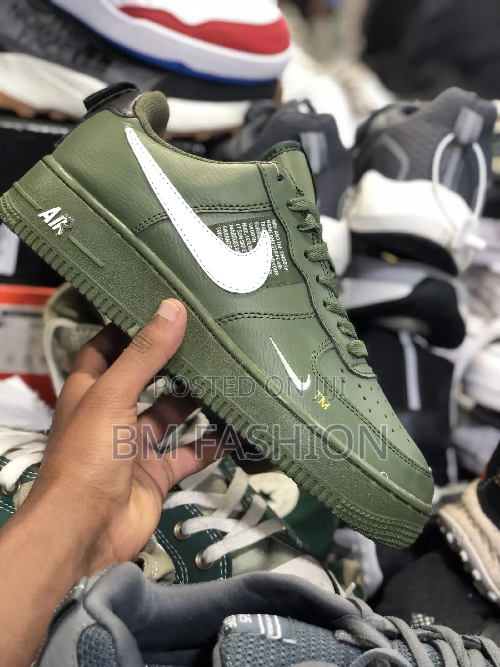 Nike Air Force 1 Green Quality Leather