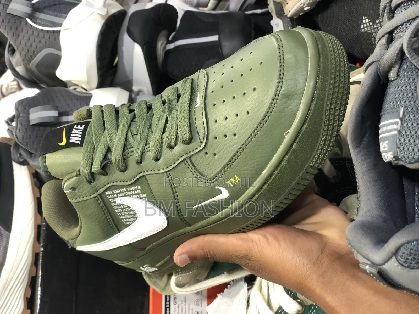 Nike Air Force 1 Green Quality Leather