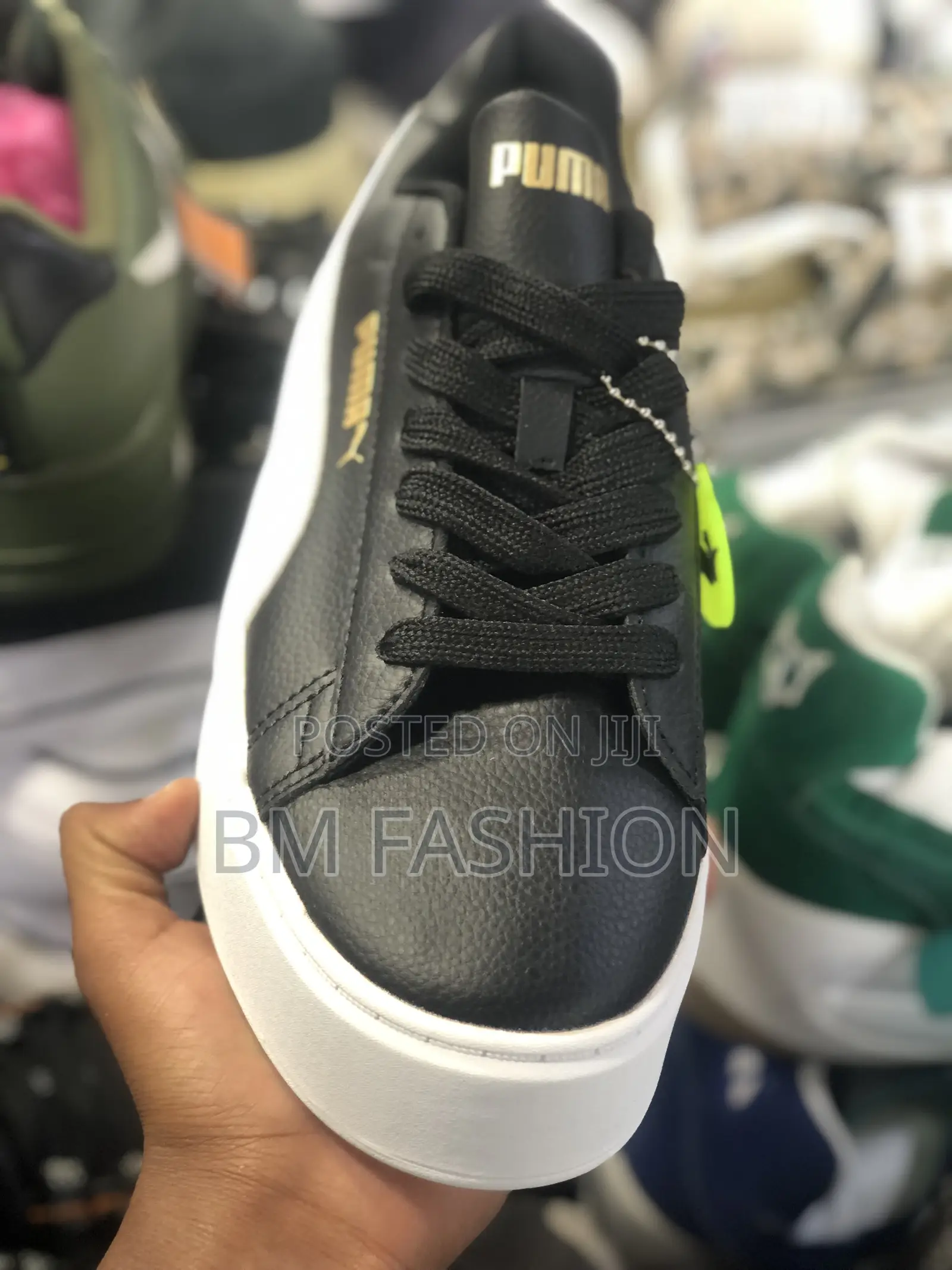 Puma Double Sole Black White