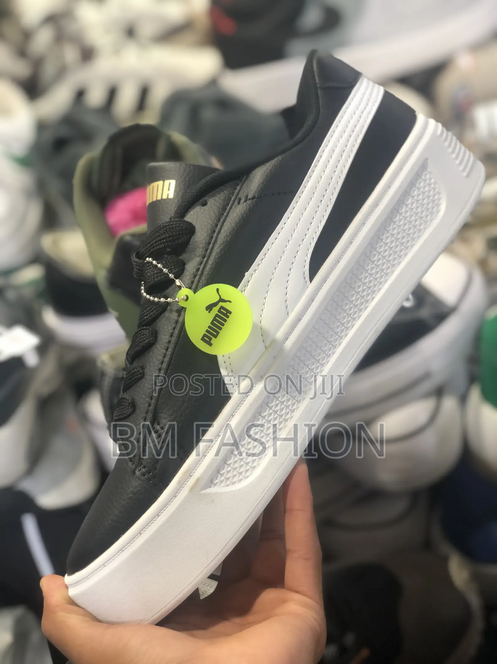 Puma Double Sole Black White