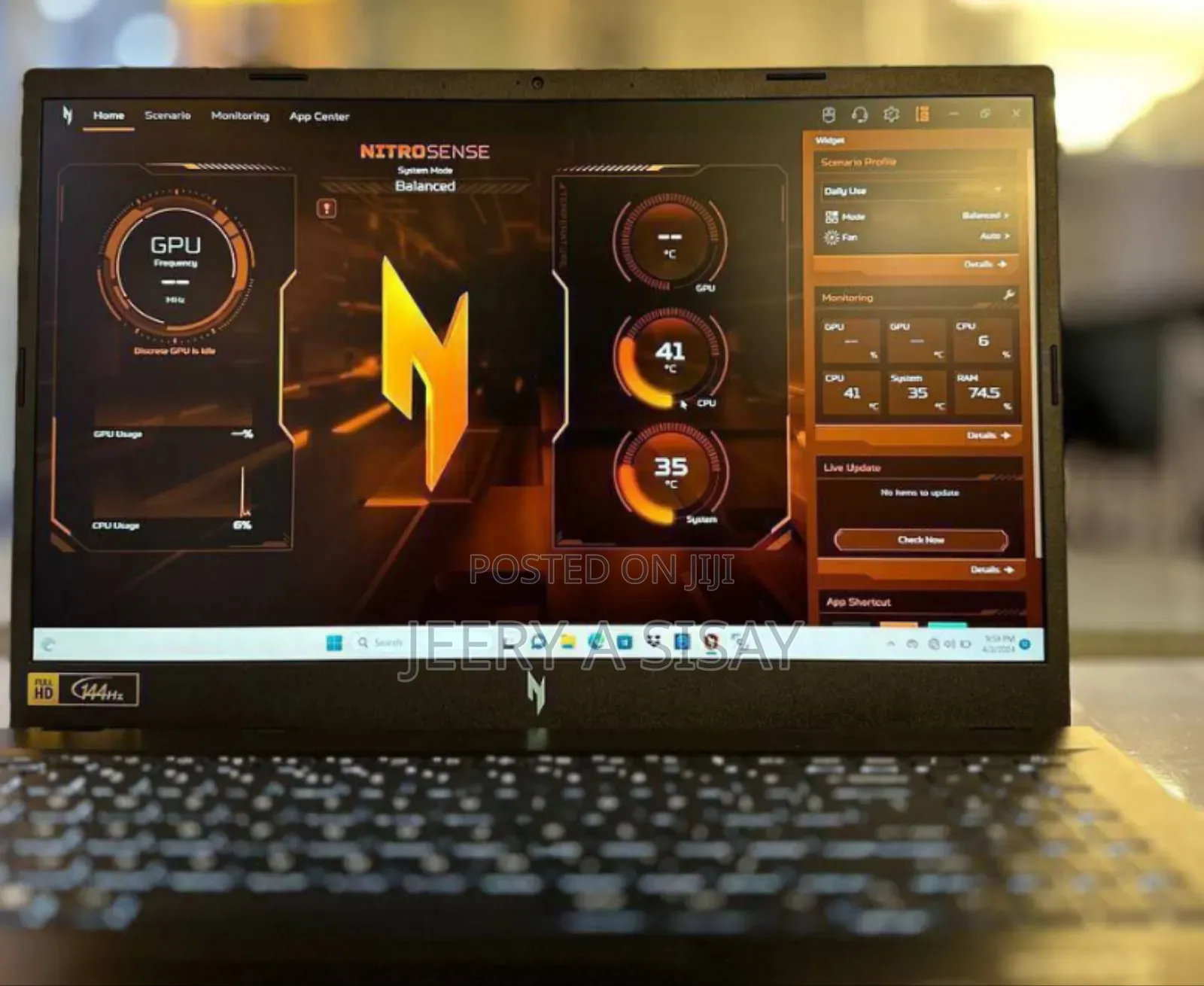 New Laptop Acer Nitro 5 16GB AMD Ryzen 5 SSD 1T