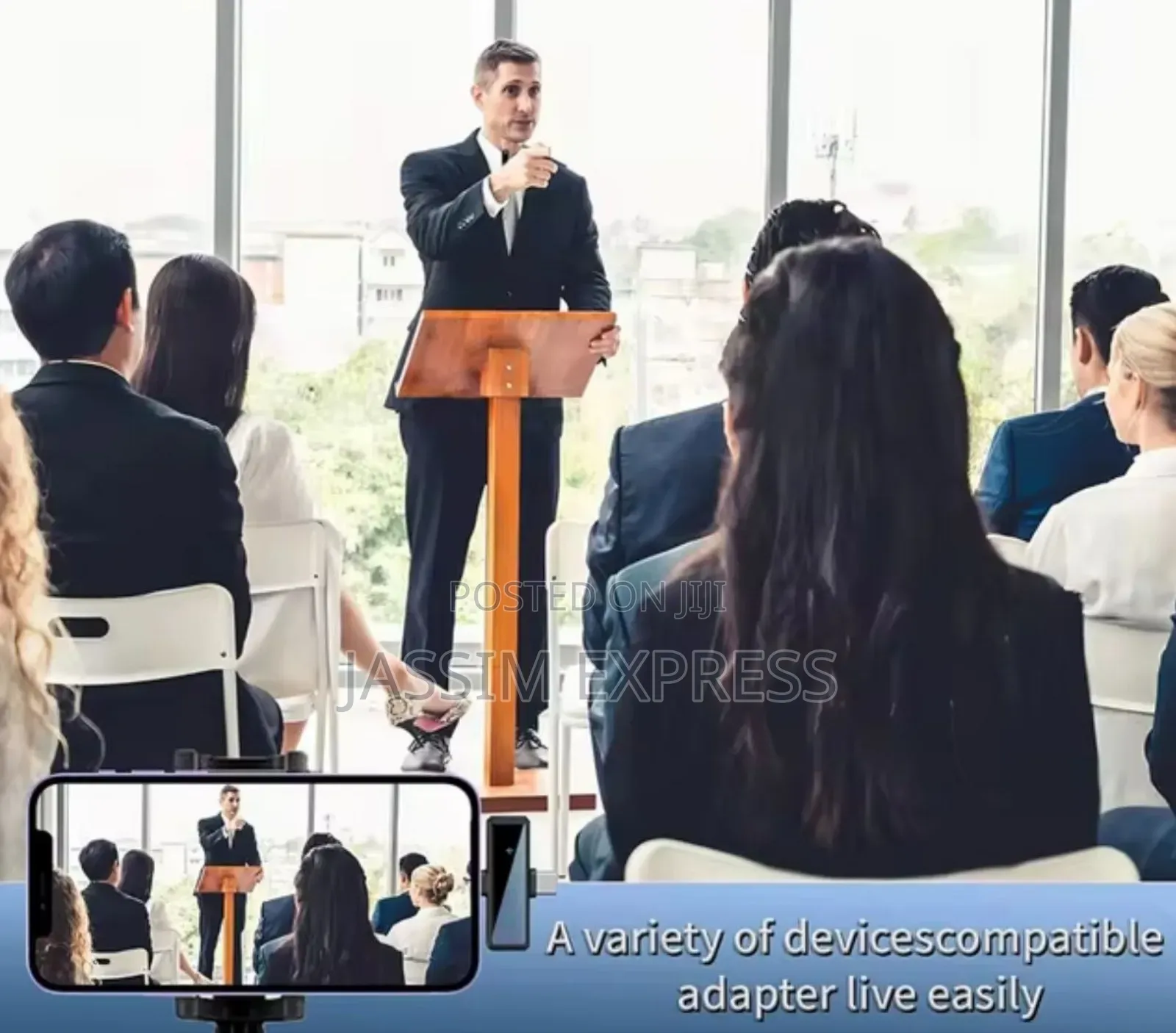 2.4g Dual 48 Hour Battery Microphone 50 Meter Range Noise Re