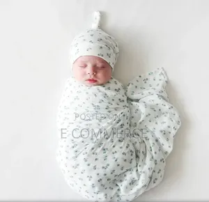 Baby Kids Swaddle and Hat or Headband