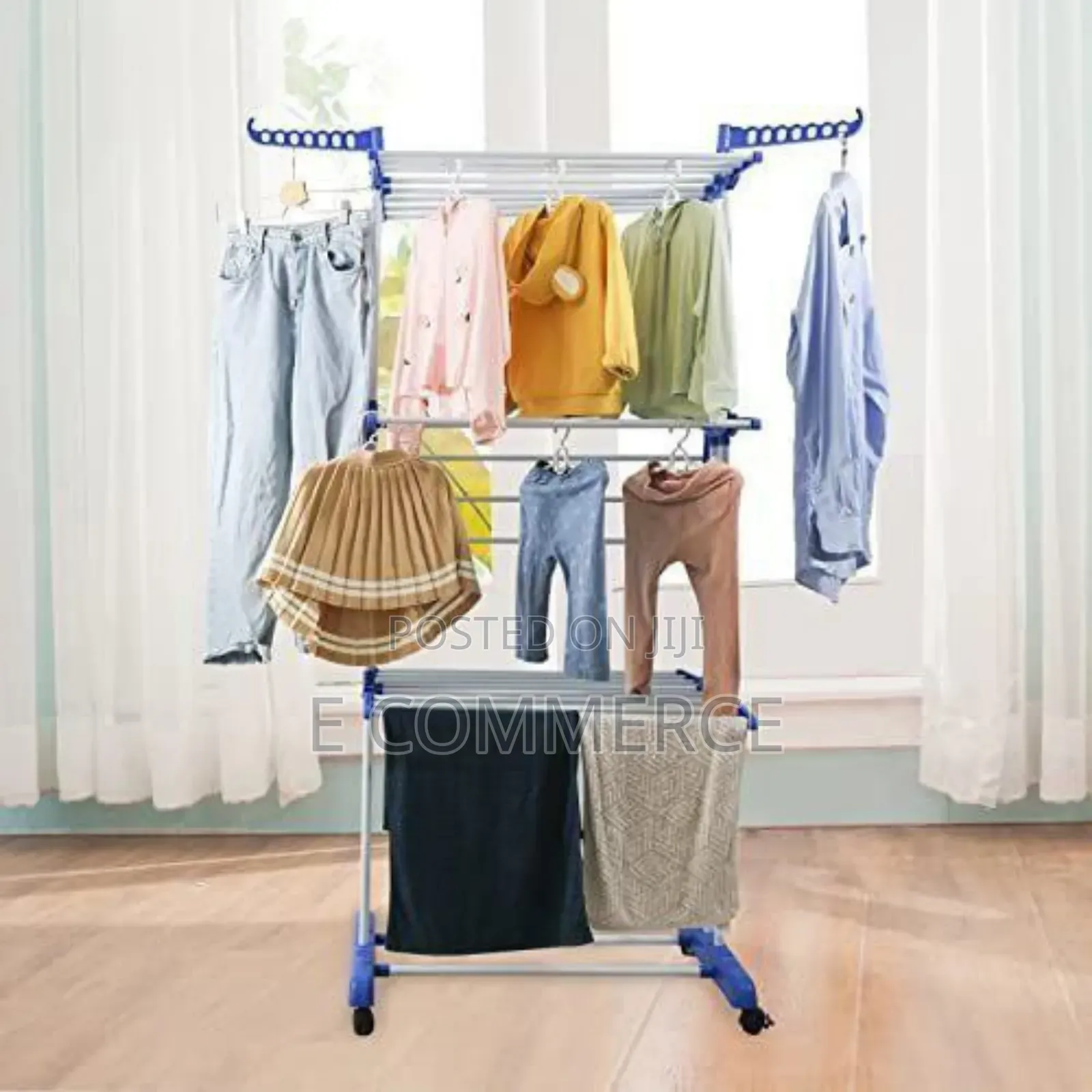 1lthree Layer Clothes Hanger Rack