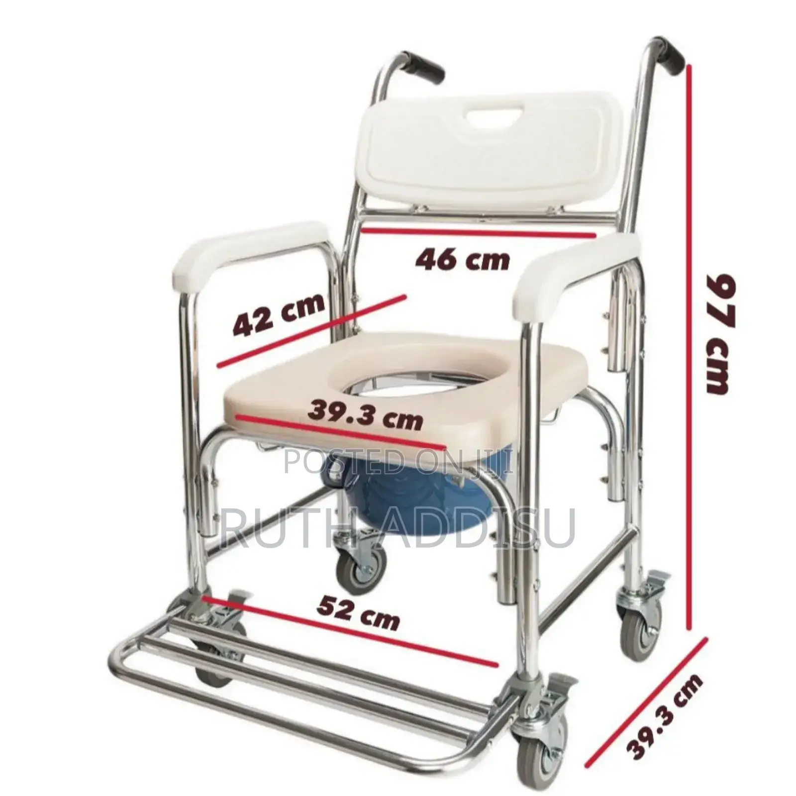 Commode Wheel Chair Foldable With Functionality Wheelchair