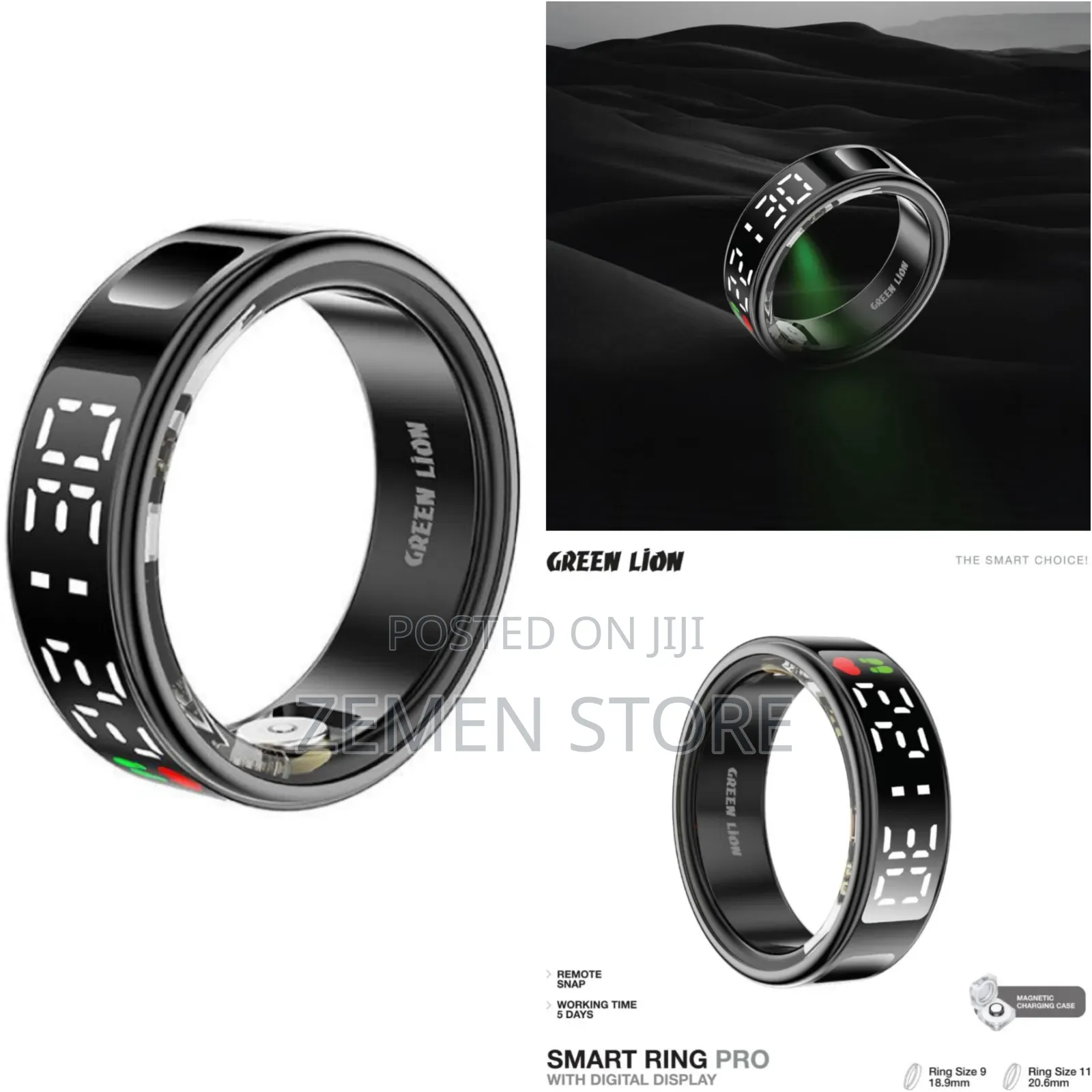Green Lion Smart Ring Pro With Digital Display
