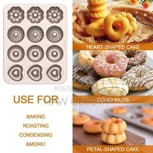 Photo - 12 Holes Stainless Still Donut Tray
