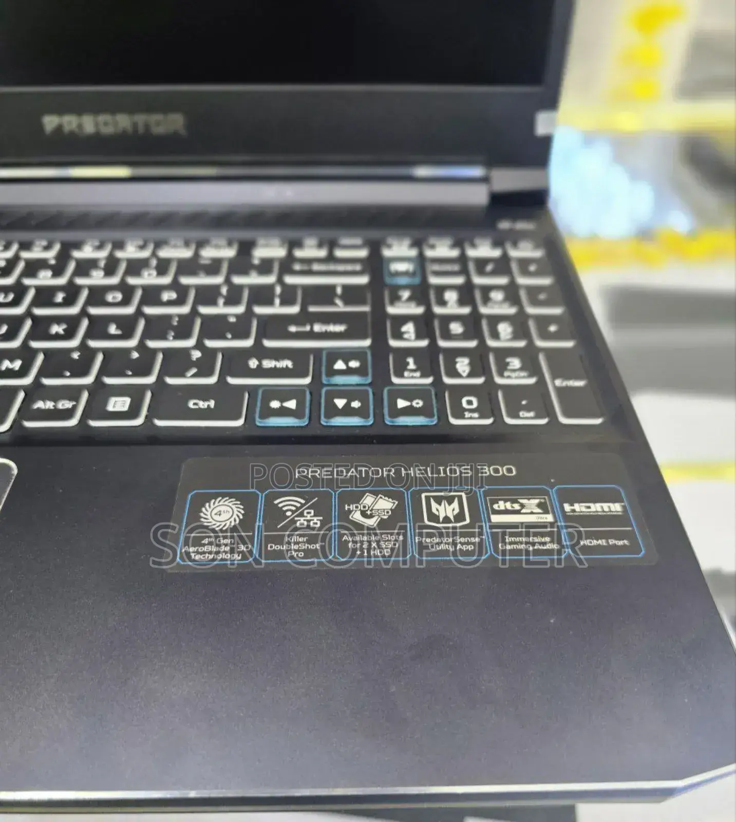 New Laptop Acer Predator Helios 300 16GB Intel Core I7 SSD 1T