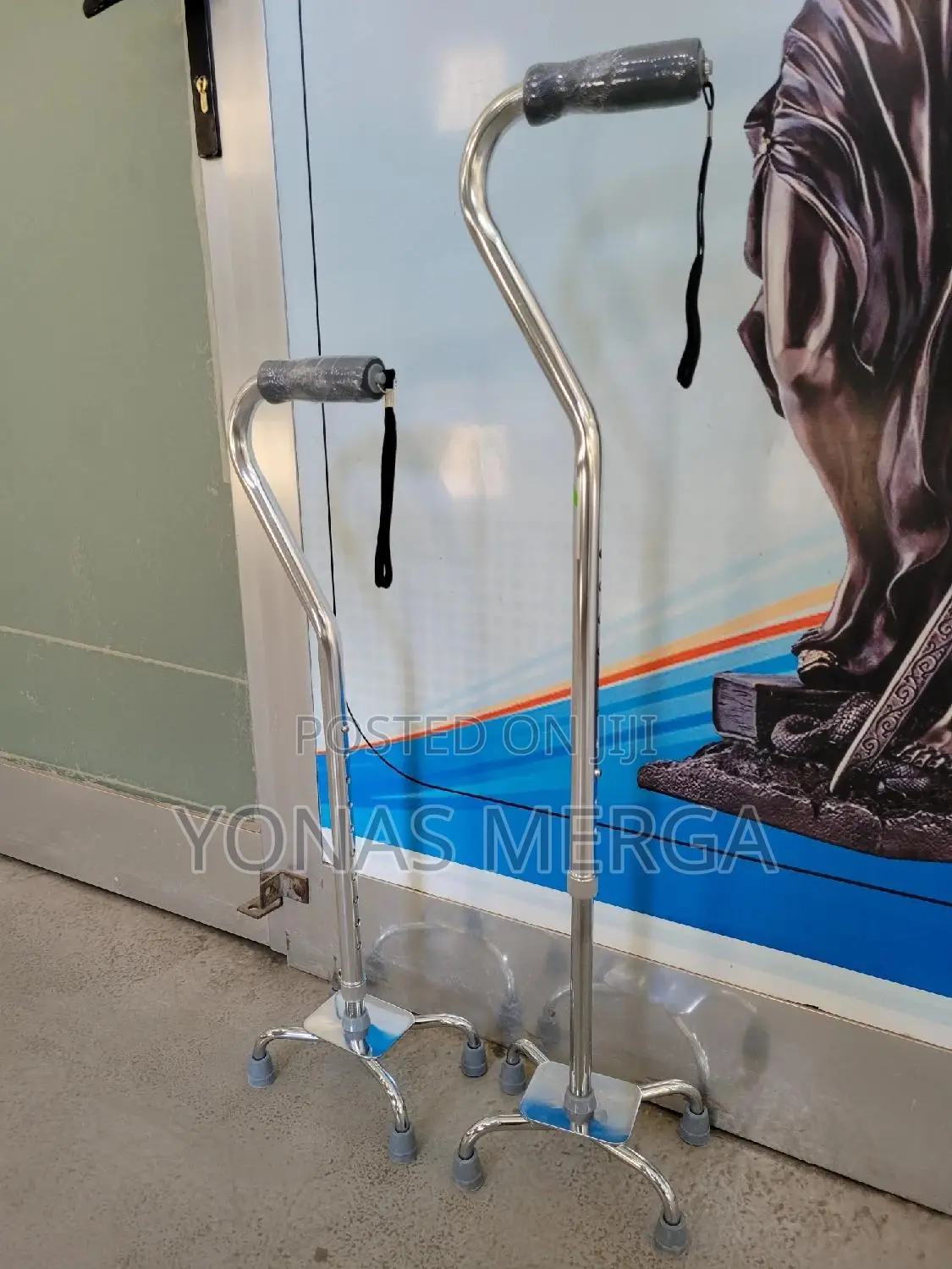 Walking Stick ፬沒four Corner Cane忒፫keeps You Safe the Base