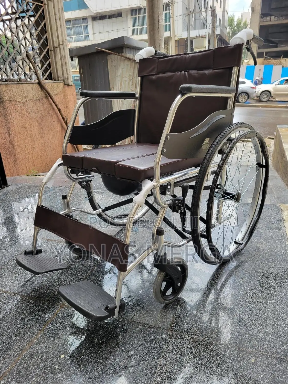 Transport 45cm Seat Foldable Wheel Chair for Transporting