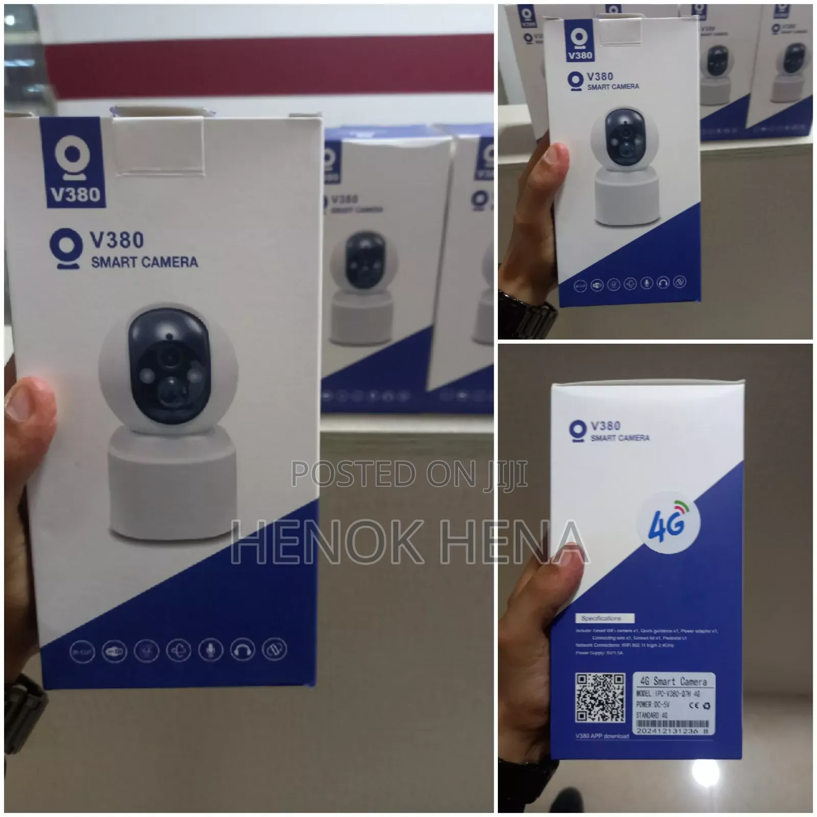 Rechargeable 4g Smart Security Camera V380 Pro