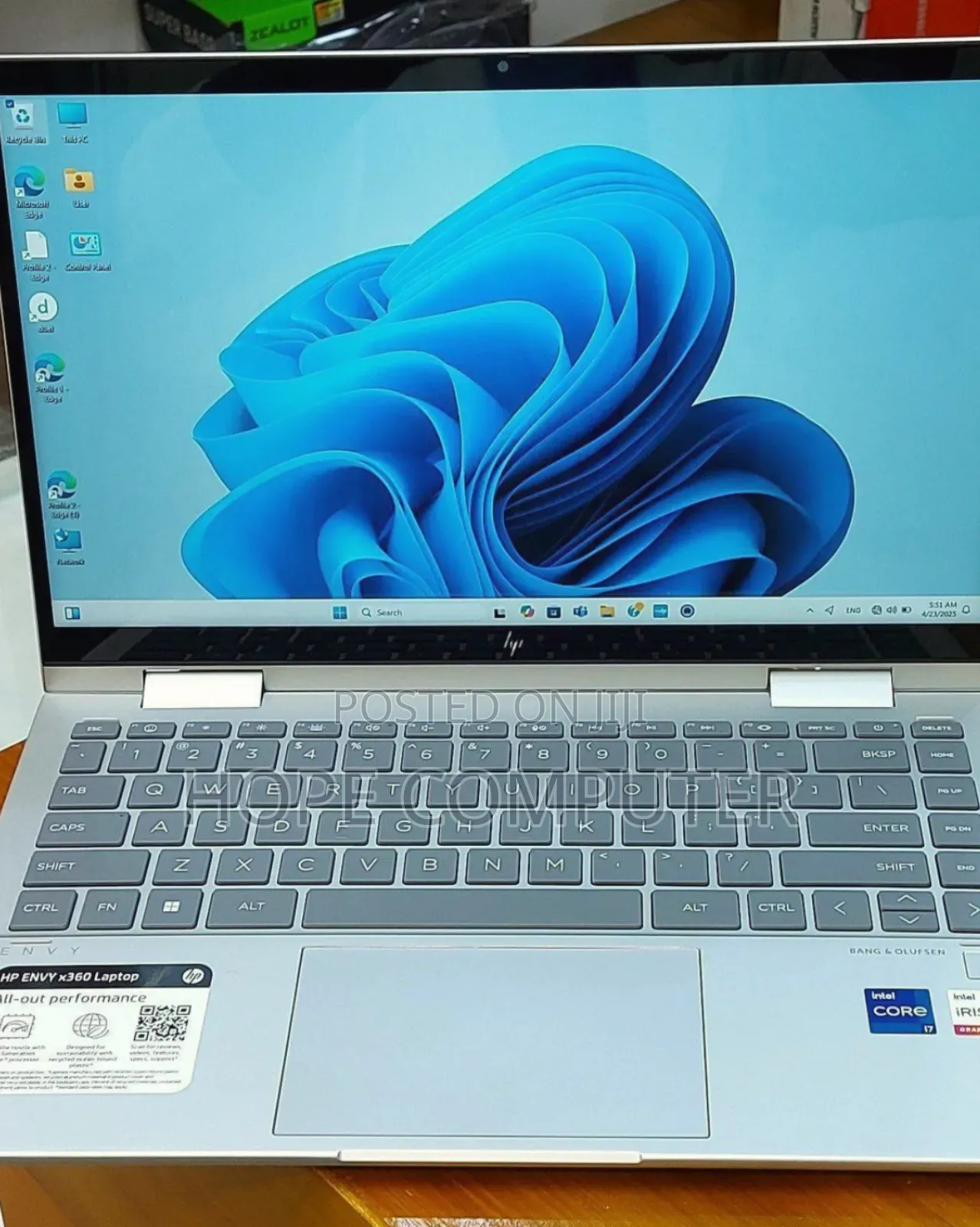 New Laptop HP Envy X360 16GB Intel Core I7 SSD 512GB