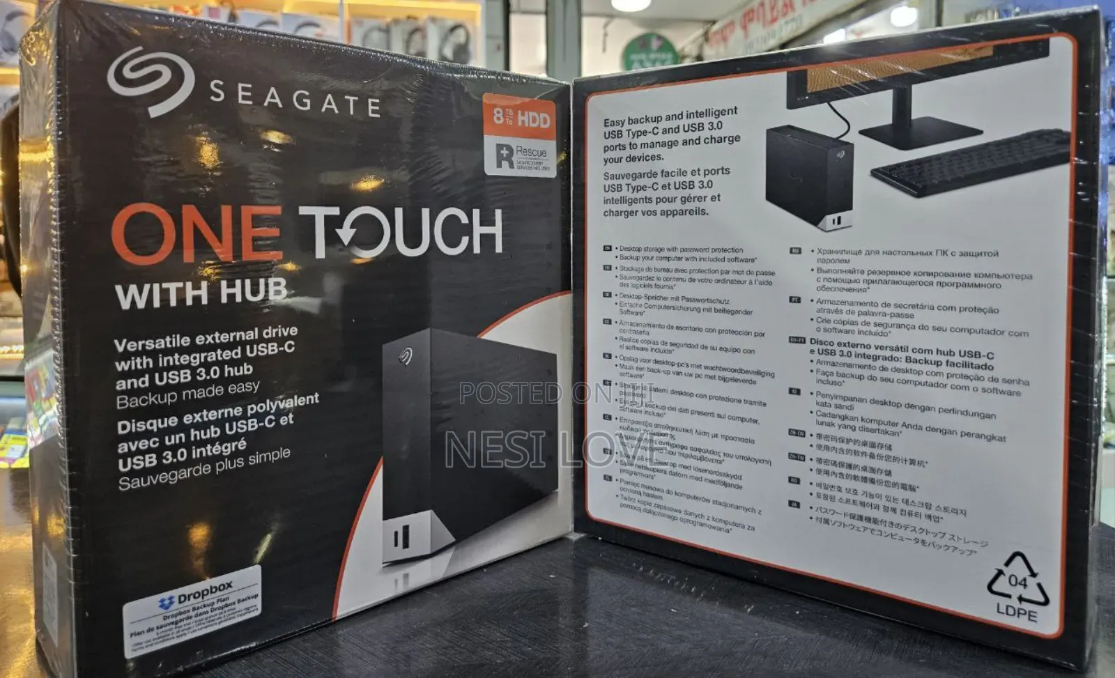 8tb Seagate External Hard Disk Storage