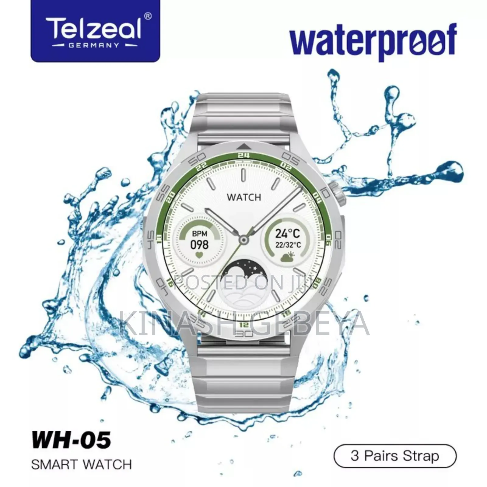 Telzeal Wh-05 High Quality Water Proof Smart Watch