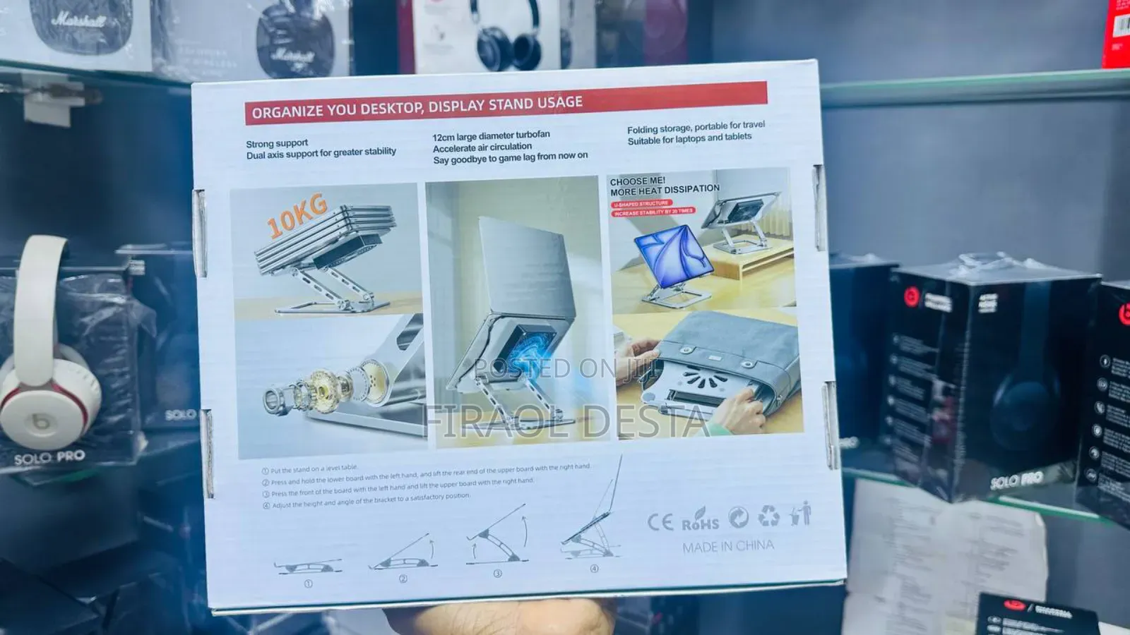 Laptop Stand With Fan ( High Quality )