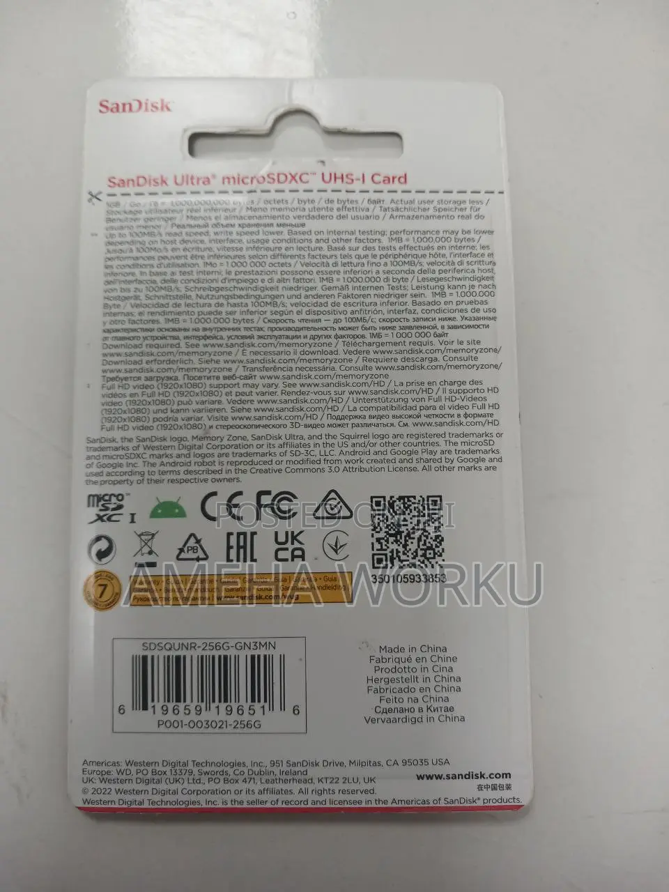 Sandisk 256 Gb Ultra Micro