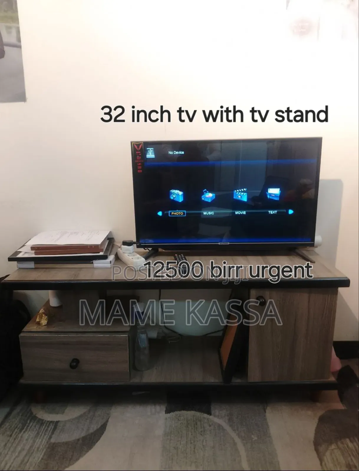 Tv With Tv Stand and House