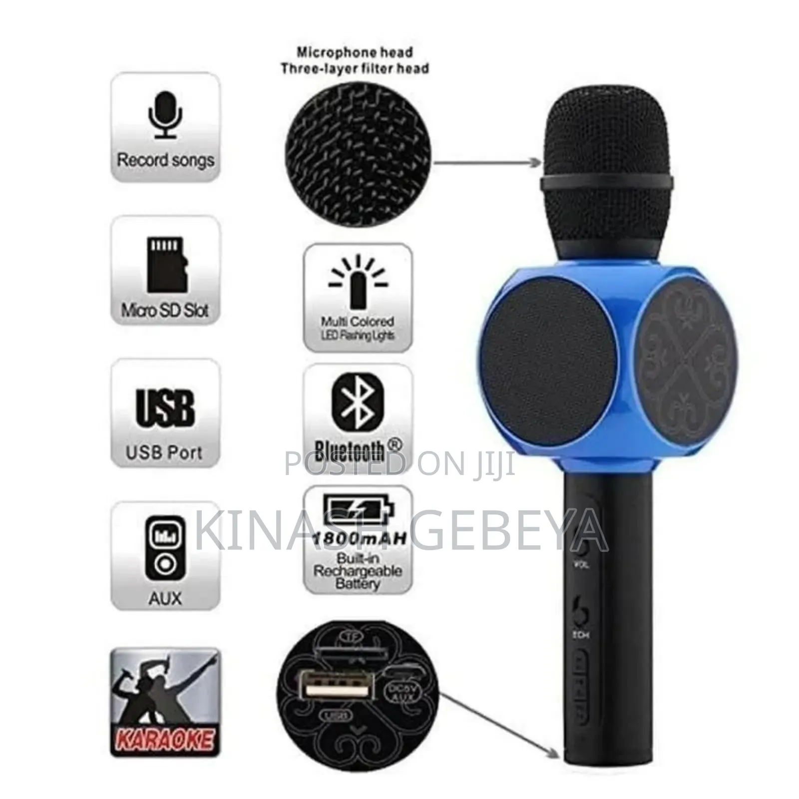Smart Berry Wireless Bluetooth Microphone
