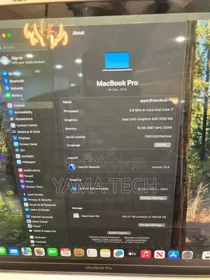 New Laptop Apple MacBook Pro 2019 16GB Intel Core I7 SSD 512GB