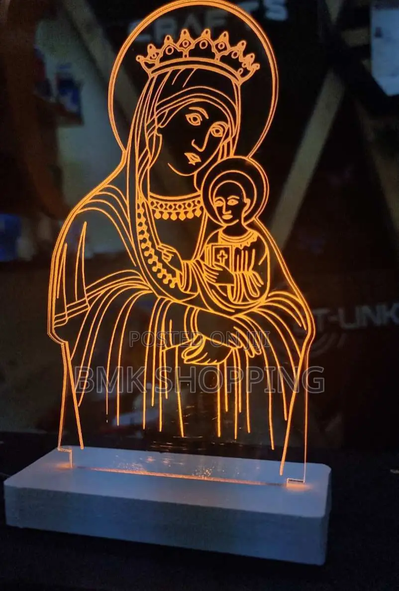 Led Light Box With Religious Design