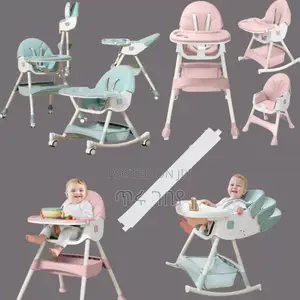 Photo - 3-in-1 Children's Feeding and Rocking High Chair