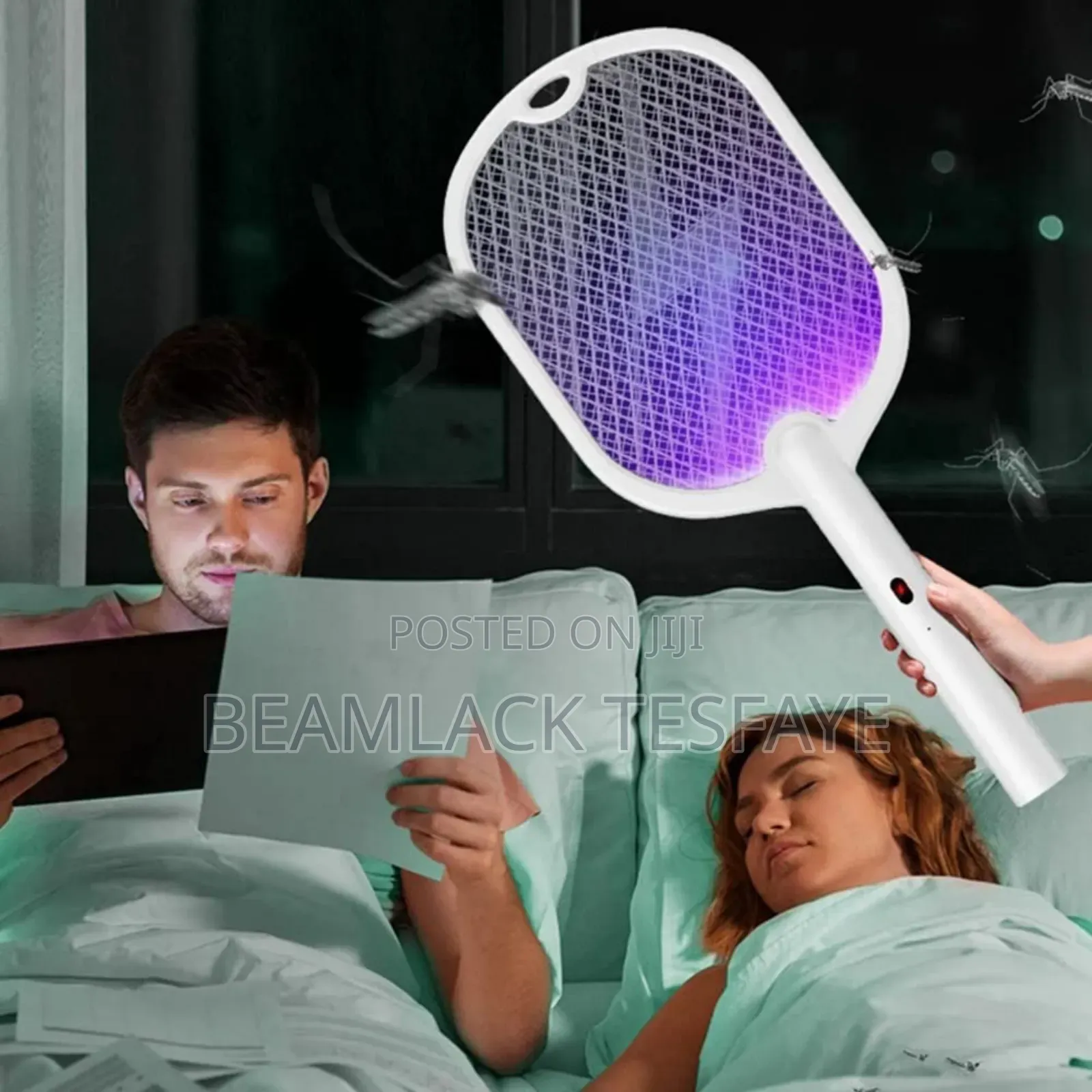 2in1 Rechargeable Electric Mosquito Swatter (Insect Killer)
