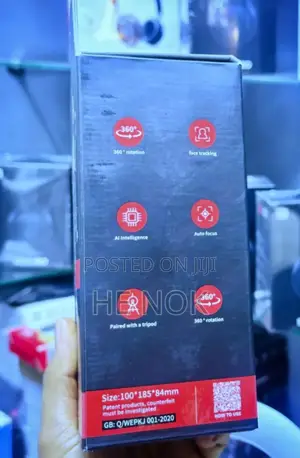 Auto Face Tracking Selfie Stick Tripod 360 Degree