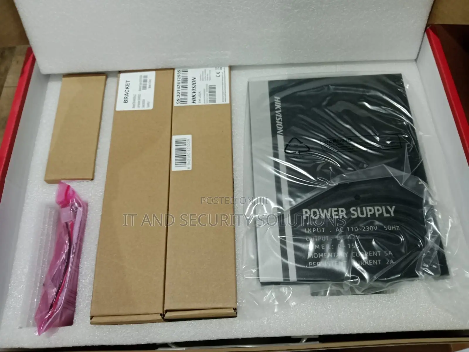 Hikvision Kit Magnetic Lock Exit Button Power Supply