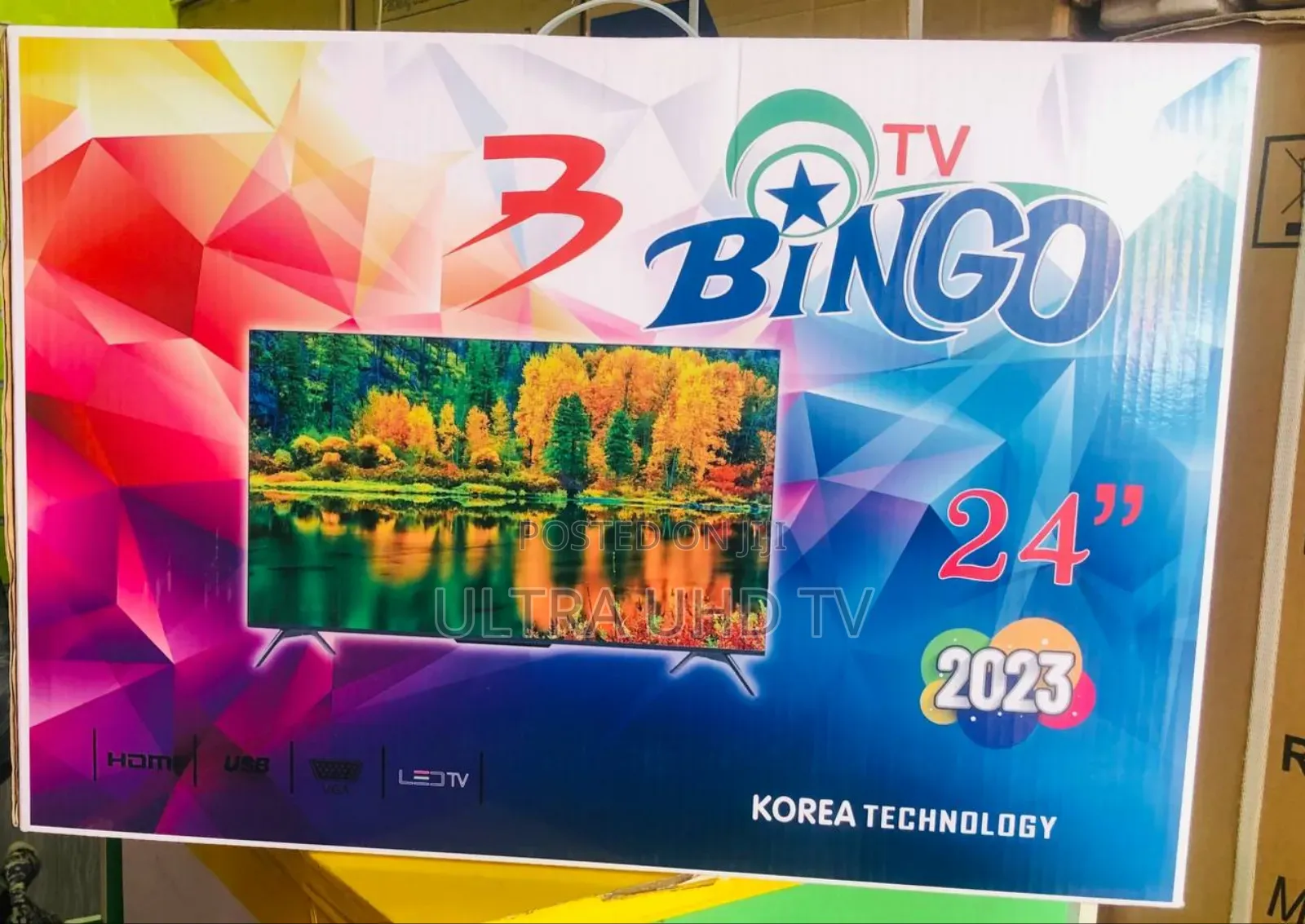 Bingo 24 Inch Double Glass Tv