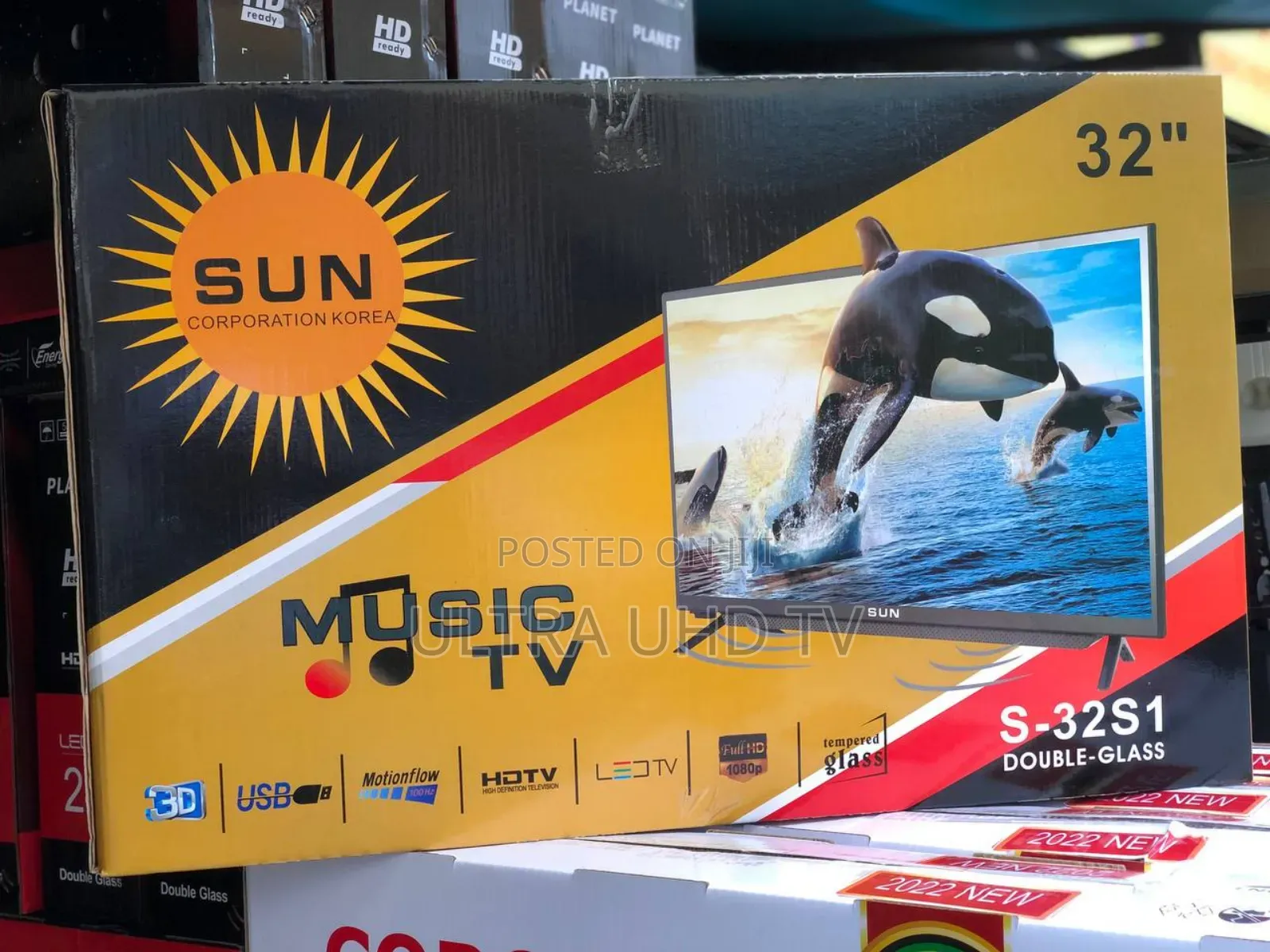 Planet 24 Inch Double Glass Tv