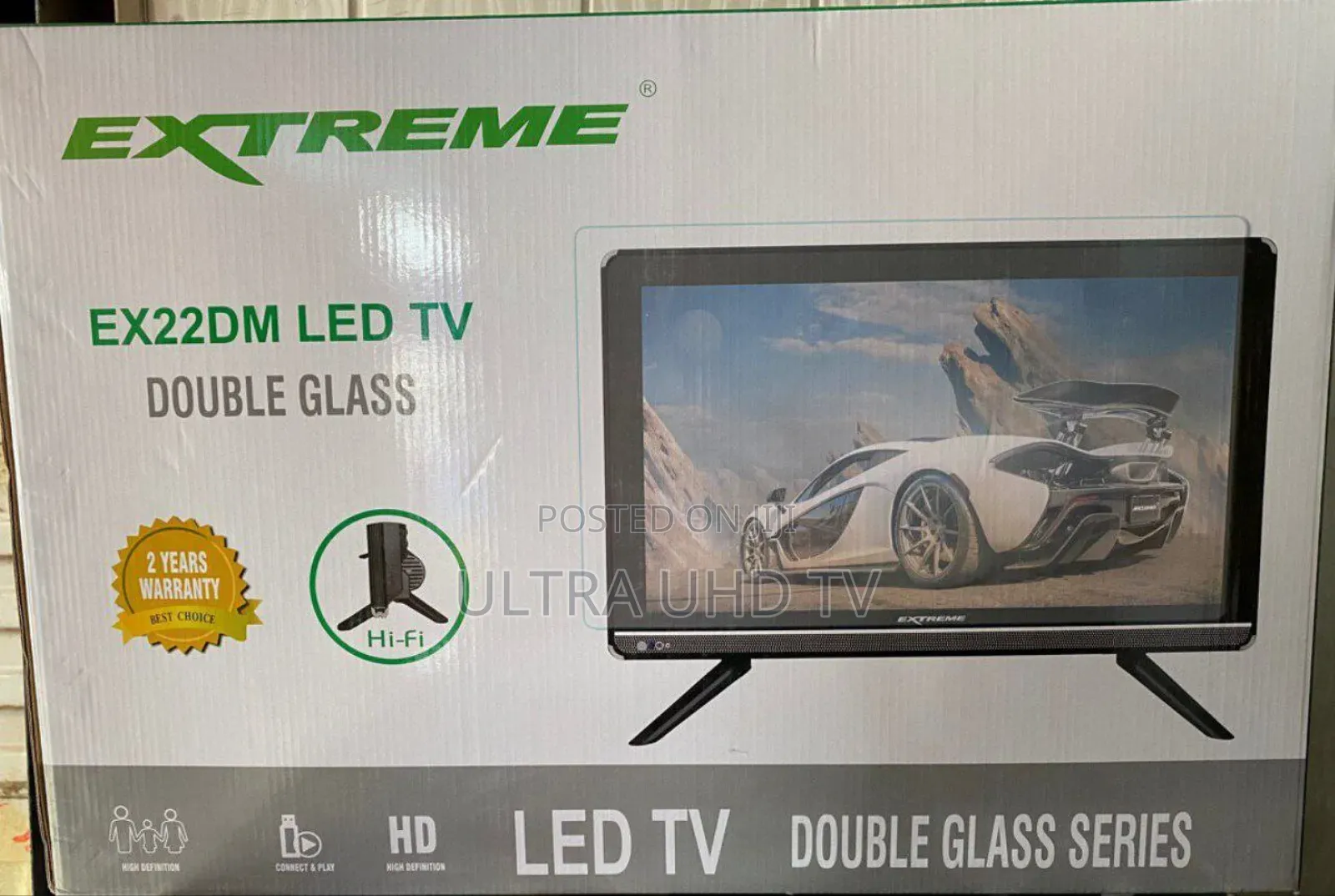 Extreme 32 Inch Double Glass