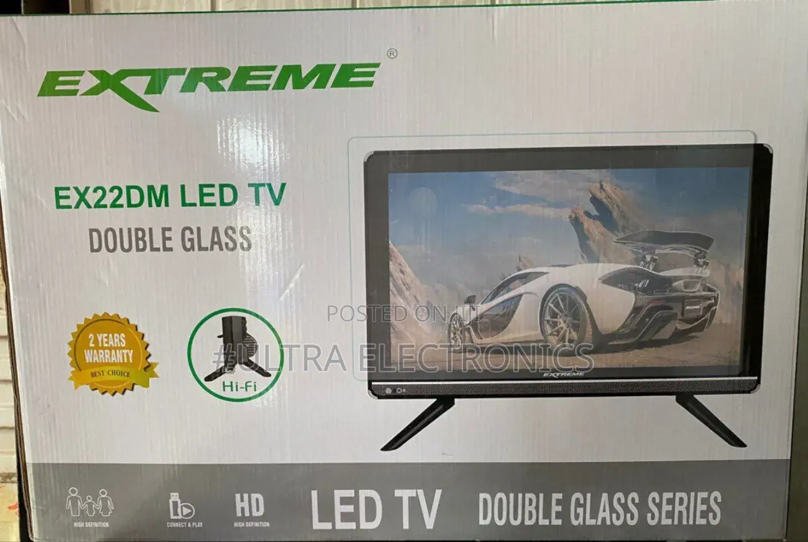 Extreme 32 Inch Double Glass