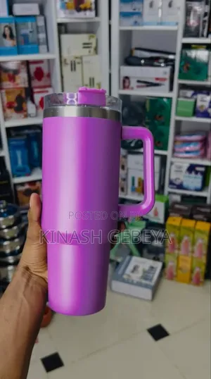 1.5litre High Quality Double Layer Mug With Straw