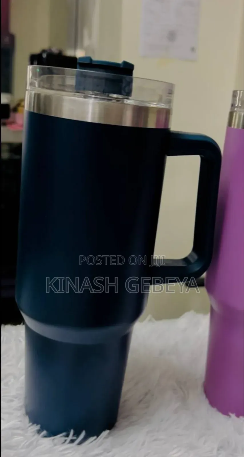 1.5litre High Quality Double Layer Mug With Straw