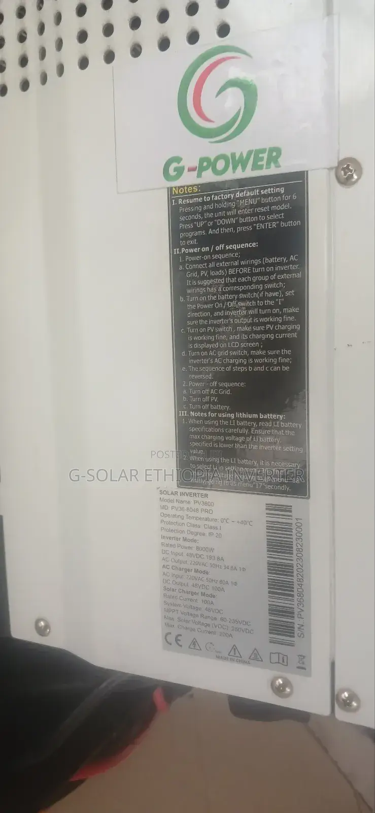 Go Green Save: Premium G-Power Solar Systems in Ethiopia