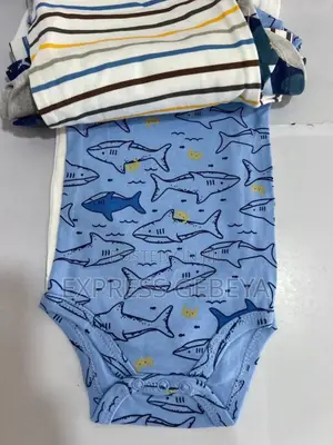 5 ፍሬ እጅጌ ጉርድ የዳይፐር ቲሸርት