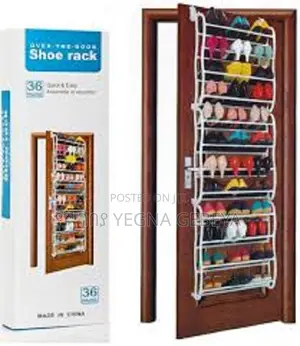 36 Pairs Over-the-Door Wall-Mounted Shoe Rack Organizer