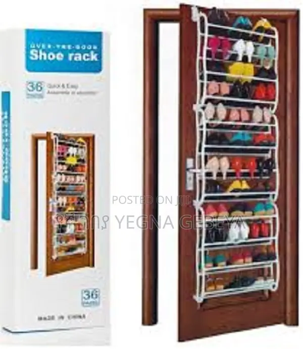 36 Pairs Over-the-Door Wall-Mounted Shoe Rack Organizer