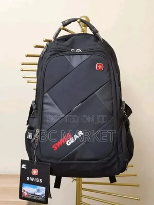 Black Silver Swiss Gear Backpack